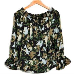 PATRIZIA LUCA Milano Off-the-Shoulder Blouse NWT - Size: Medium
